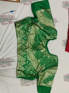 Stunning Green Brocade Blouse