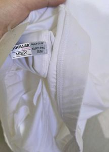 White Cotton Leggings