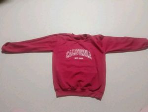 Oversized pink sweatshirt California typography