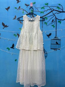 White Layered Dress