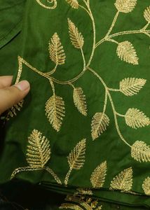 Green unstitched suite
