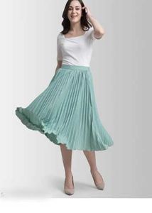 Pleated Midi Skirt For Women