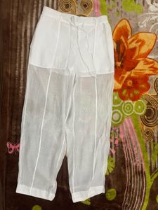 Zara Chic White Wide-Leg Pants