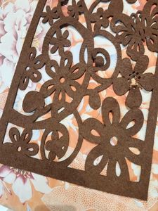 Decorative Brown Floral Table runner