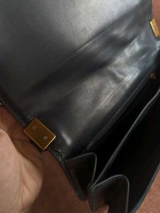 Classic Black Leather Crossbody Bag
