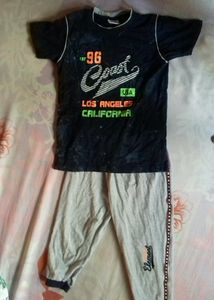 Boys Tshirt With Three Quart Pant.