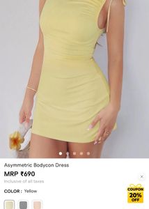 Cute Yellow Mini Dress