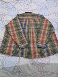 Vintage Plaid Button-Down Shirt