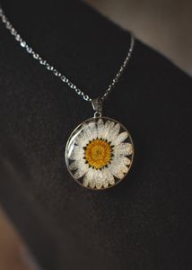 Resin floral pendants