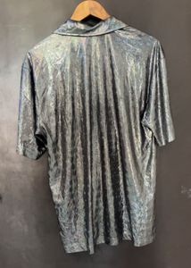 Men's Metallic Short Sleeve Shirt