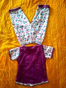 Cute Heart Print Pajama Set