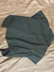Zudio Cropped Zip-Up Collared Top