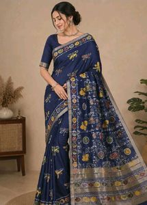 Batik Print Saree