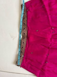 Pink Magenta Ethnic Skirt with Dupatta