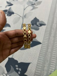 Gold-toned beautiful design Bangle Set