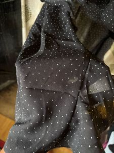 Chic Black Polka Dot Ruffle Dress