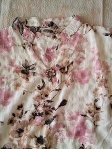 Chic Floral Print Top