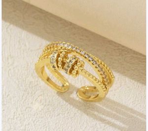 ✨ Gold Plated Adjustable Anxiety Ring | Brand New