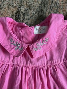 Cute Pink Puff Sleeve Dress
