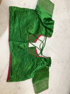 Elegant Green Silk Saree