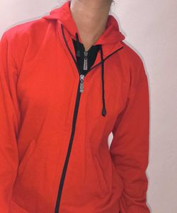 Women Red Jacket With Hood