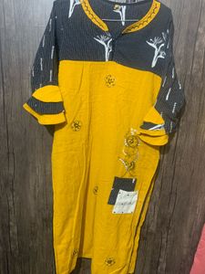 Stylish Yellow Kurta
