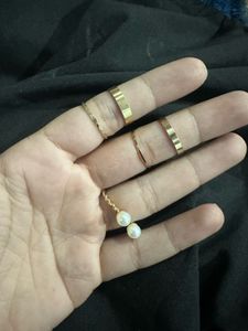 Gold Tone Ring Set (9pcs)