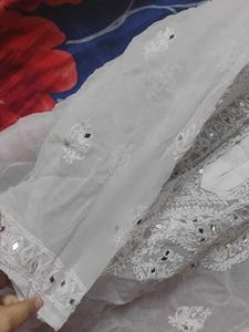 Elegant White Chikankari Kurti