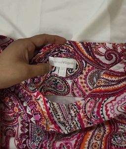 Boho Paisley Print A-Line Skirt