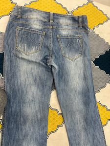 Ice blue jeans