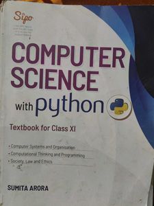 Computer Science with Python Textbook for Class XI