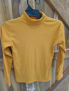 Mustard Turtleneck Long Sleeve Top S size