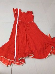 customized Red Ethnic Dress Women just reference