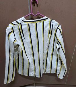 AND Striped Blazer