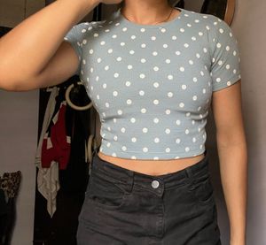 New Cute Polka Dots Fitted Top🌀