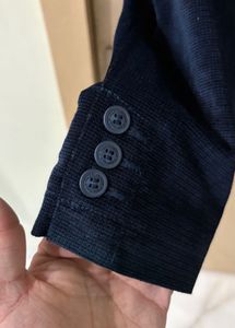 Men's Navy Corduroy Blazer
