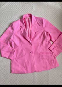 Chic Pink Oversized Blazer