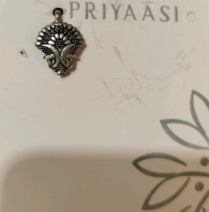 Oxidised silver plated nosepin