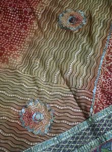 Designer Saree with Sequins and Mirror Work
