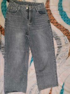 Gray Wash Relaxed Fit Jeans