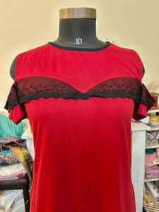 pretty and sexy Nightgown with lace trim