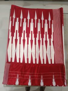 Elegant Red &amp; White Saree