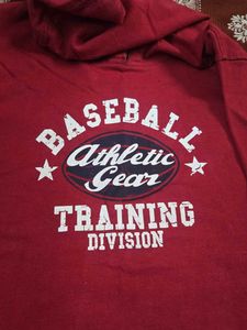 Red Baseball Training Hoodie