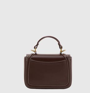 Miraggio Brown Leather Crossbody Bag