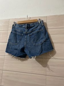 imported Distressed Denim Shorts