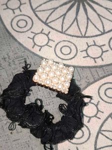 Shimmering Ruffled Scrunchie