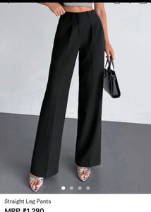 Elegant Black Flared Trousers