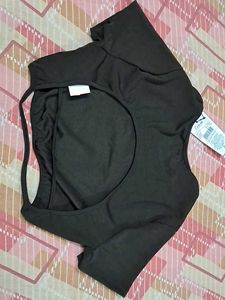 Brown Cropped T-Shirt