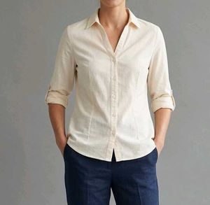 Classic Cream Button-Up Shirt