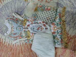 White Pakistani Sharara Suit